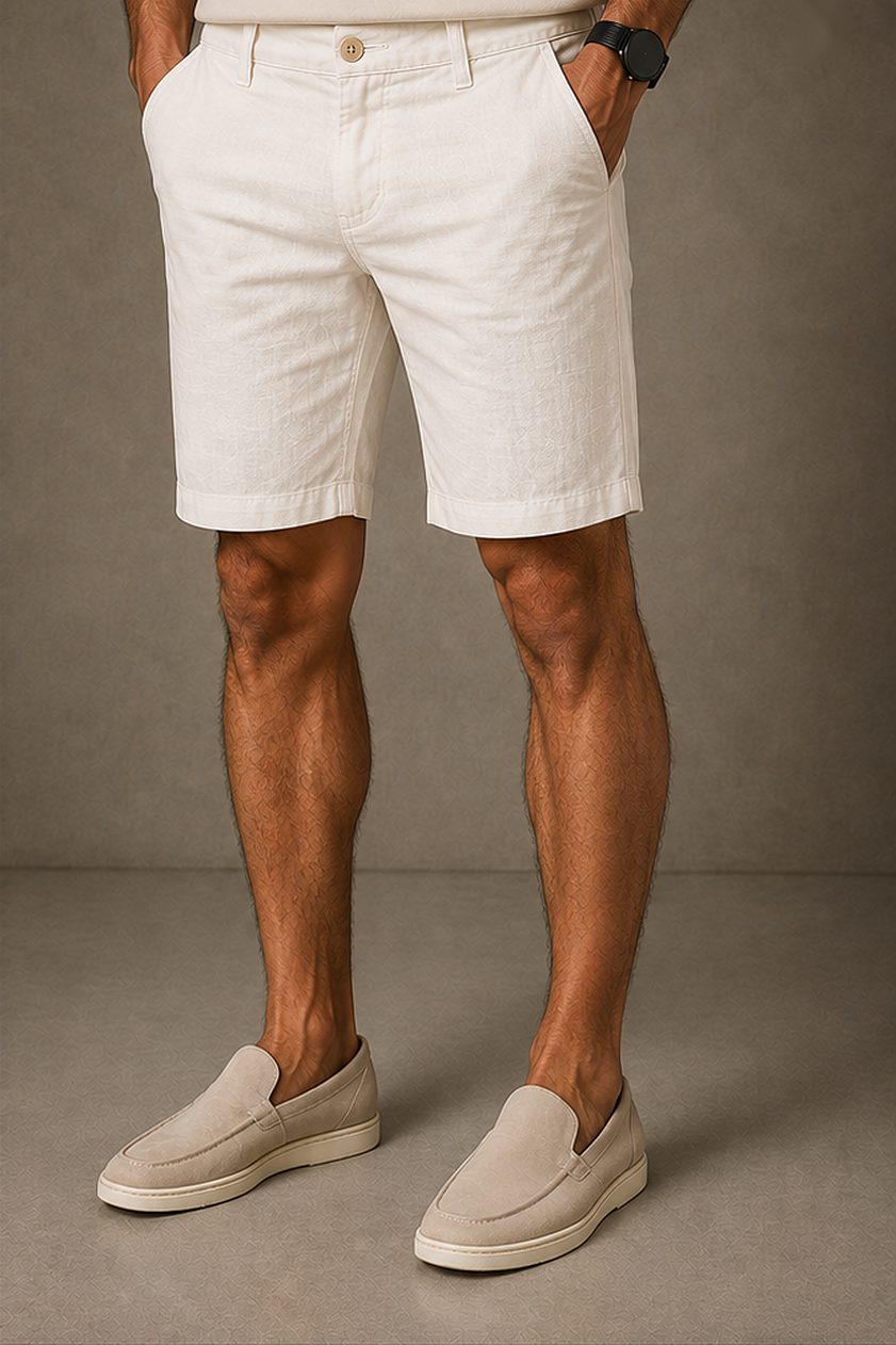 Bermuda Linho Resort na cor off-white