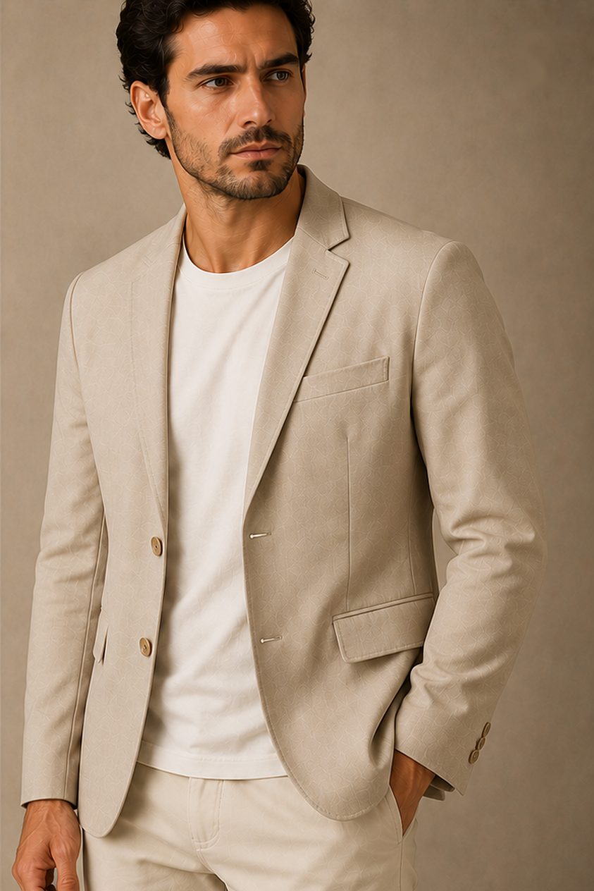 Blazer Desestruturado na cor bege