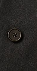 Blazer Desestruturado na cor chumbo, detalhe do botão