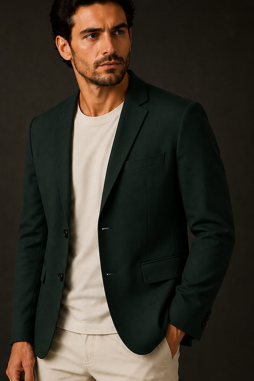 Blazer Signature na cor verde floresta