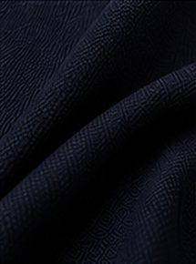 Calça Alfaiataria Flex na cor marinho, detalhe do tecido