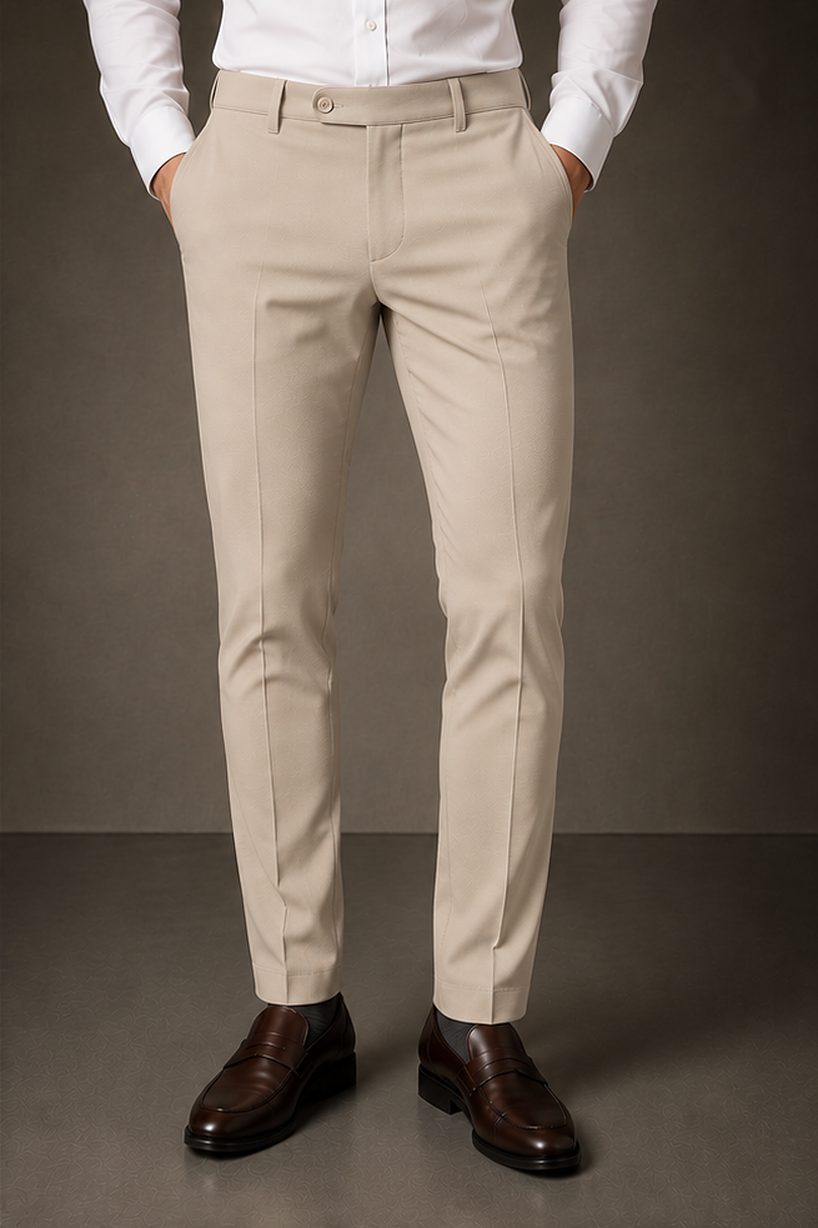 Calça Alfaiataria Signature na cor areia