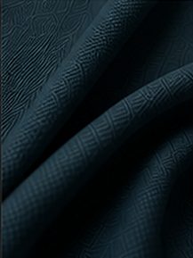 Calça Alfaiataria Signature na cor azul petróleo, detalhe do tecido