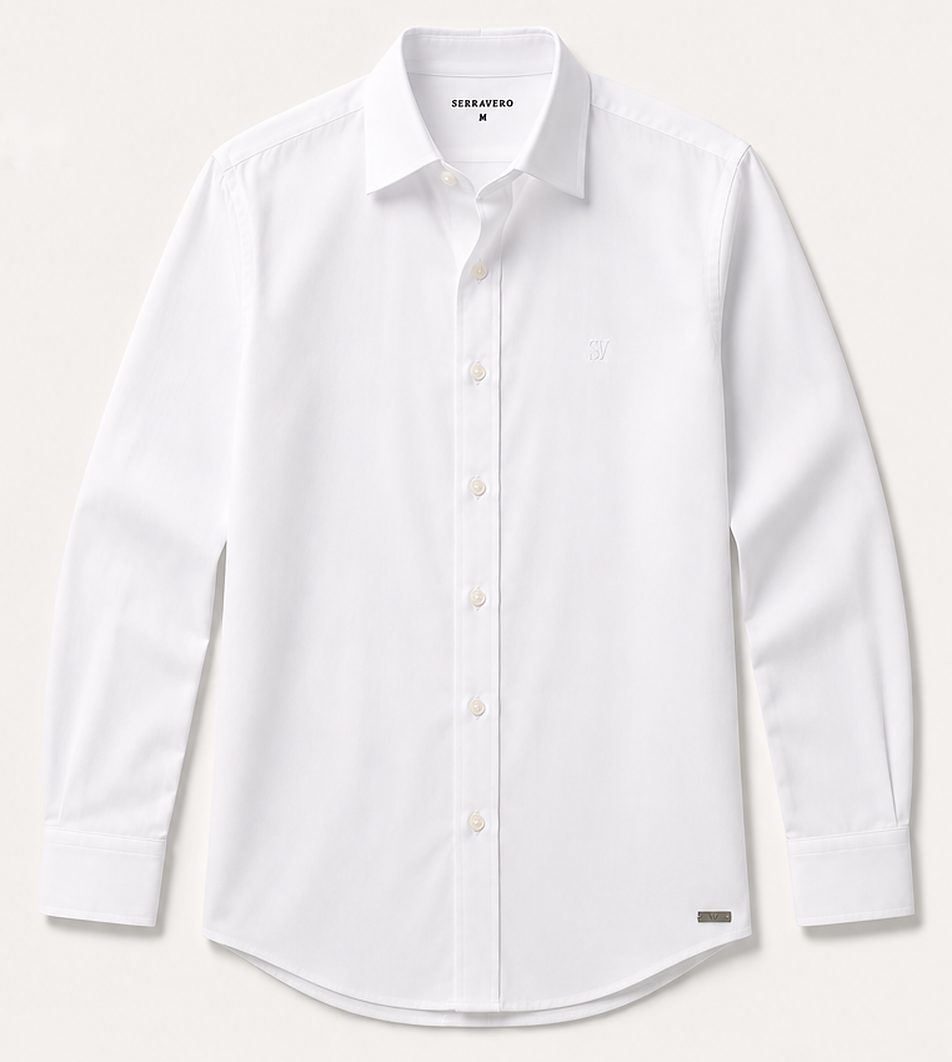 Camisa Social Easy Care na cor branco