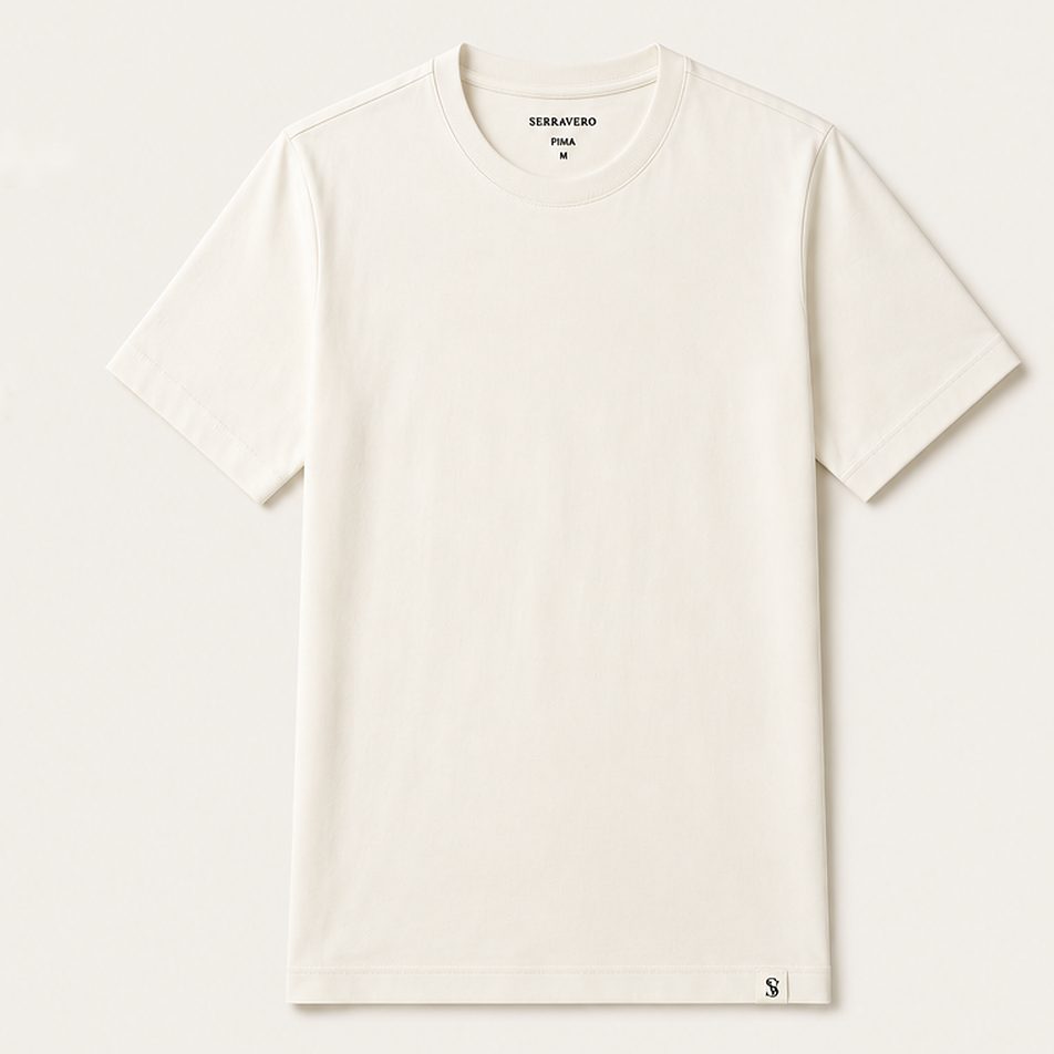 Camiseta Pima Essencial na cor off-white