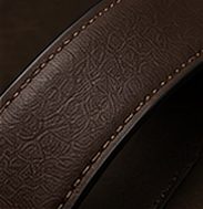 Cinto Couro Reversível na cor preto/café, detalhe: outro