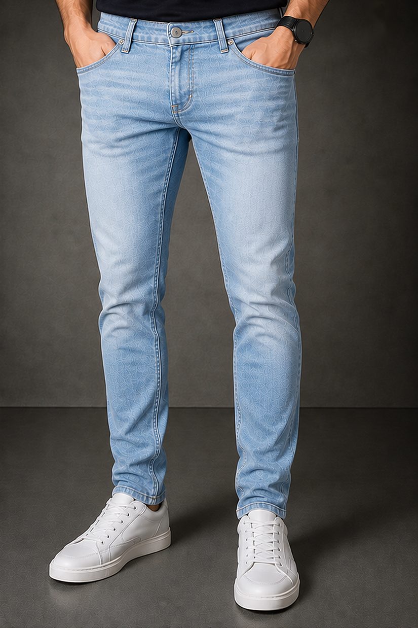 Jeans Vintage Clean na cor azul claro
