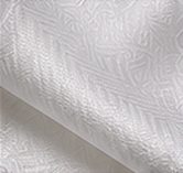 Lenço Signature na cor branco, detalhe do tecido