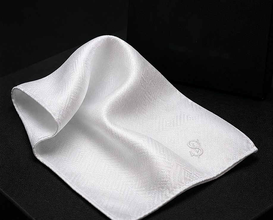 Lenço Signature na cor branco