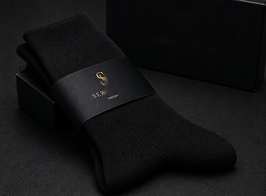 Meia Social Premium na cor preto