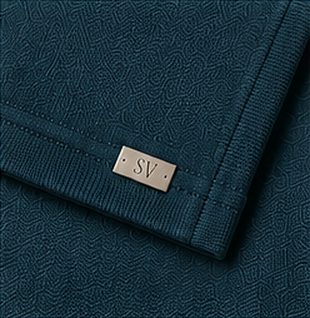 Polo Tricot Signature na cor azul petróleo, detalhe: outro