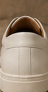 Tênis Couro Minimal na cor off-white, detalhe: outro