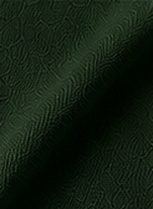 Tricô Gola Polo na cor verde floresta, detalhe do tecido