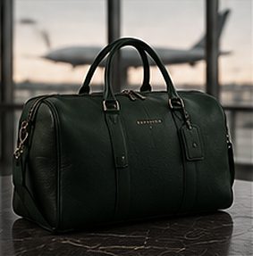 Weekender Signature na cor verde floresta, detalhe: outro